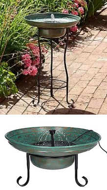 Solar Water Feature - Dorset Birdbath