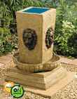 Solar Water Feature - Lions Head Fountain