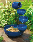 Blue Cascade Solar Powered Water Feature