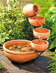 Terracotta Cascade Solar Powered Water Feature