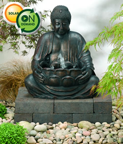 Solar Powered Buddha Water Feature