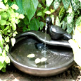 Solar Powered Water Feature - Ceramic Dove