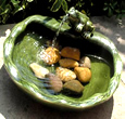 Solar Powered Water Feature - Ceramic Frog