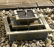 Solar Water Feature - Stepped Slate Fountain