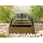 Solar Water Feature - Stepped Slate Fountain