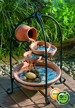 Solar Terracotta Monro Water Feature