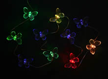 Solar Powered Colour Change Butterfly Light String