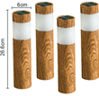 Solar Powered Post Lights - Pack of 4