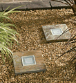 Solar Powered Stepping Stone Lights - Pack of 2