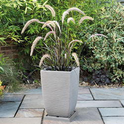 Small Image of Cotswold Tall Square Planter - 33cm - Limestone Grey