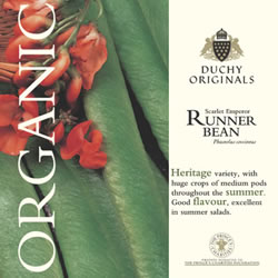 Duchy Originals Scarlet Emperor Runner Bean Seeds