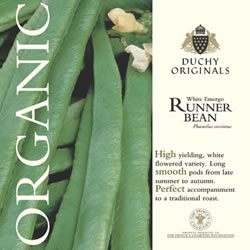 Duchy Originals White Emergo Runner Bean Seeds