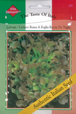 Italian Lattuga Rossa a Foglia Riccia da Tavolo Lettuce Seeds