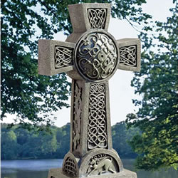 Small Image of Donegal Celtic High Cross Resin Ornament by Design Toscano