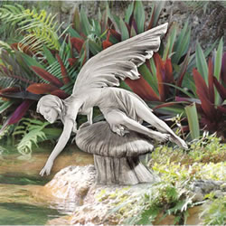 Small Image of The Daydream Fairy Resin Garden Ornament by Design Toscano