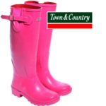 Raspberry Town & Country Premium Wellies