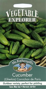 Vegetable Explorer (Gherkin) Cornichon de Paris Cucumber Seeds