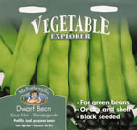 Vegetable Explorer Coco Noir Starazagorski Dwarf Bean Seeds