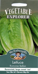 Vegetable Explorer Romaine Ballon Lettuce Seeds