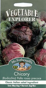 Vegetable Explorer (Radicchio) Palla Rosso Precoce Chicory Seeds