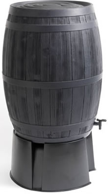Black Oak Effect Water Butt - 235 Ltr