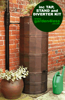 Oak Poly Water Butt - 220 Ltr