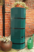 Green Poly Water Butt - 220 Ltr