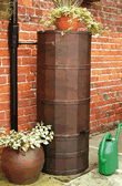 Oak Poly Water Butt - 220 Ltr