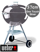 Weber One Touch Silver 57cm BBQ in Grey