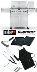 Weber Summit S470 Stainless Steel Gas BBQ Ultimate Grill Pack