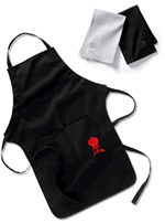 Weber Apron and Towel Set - Black