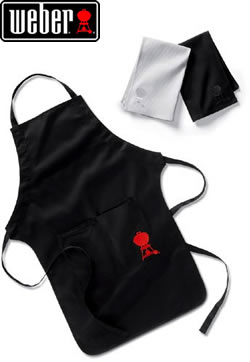 Weber Apron and Towel Set - Black