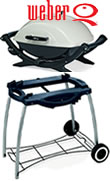 Weber CharQ BBQ and Rolling Cart