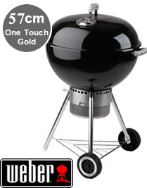 Weber One Touch Gold 57cm BBQ in Black with Firestarter