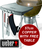 Weber One Touch Gold 57cm BBQ in Copper