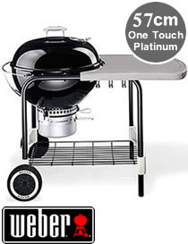 Weber One Touch Platinum 57cm BBQ in Black