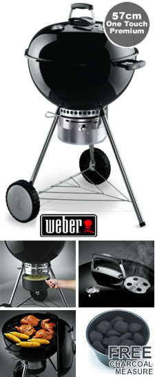Weber One Touch Premium BBQ 57cm - Free Cover Deal