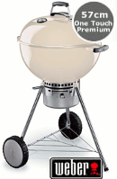 Weber One Touch Premium BBQ 57cm Ivory
