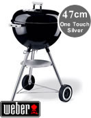 Weber One Touch Silver 47cm BBQ in Black