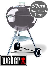 Weber One Touch Silver 57cm BBQ in Grey