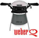 Weber Q 200 Barbeque with Stand and Free T Brush