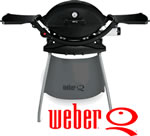 Weber Q220 Black Line BBQ with Stand