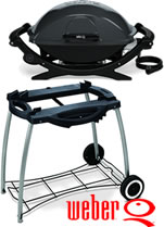 Weber Q240 Electric BBQ with Rolling Cart