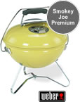 Weber Smokey Joe Premium Portable BBQ in Lemongrass