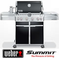 Weber Summit E450 Enamel Gas BBQ & Free Griddle