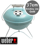 Weber Smokey Joe Gold in Turquoise