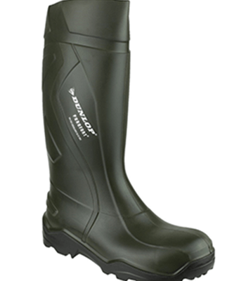 Image of Dunlop Purofort + Full Safety Wellington Boot in Green - UK 12
