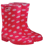 Briers Kids Pink Dotty Wellies
