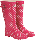 Briers Pink Spotted Wellies