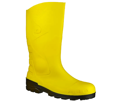 Image of Dunlop Devon Full Safety Wellington - Yellow/Black - UK 12